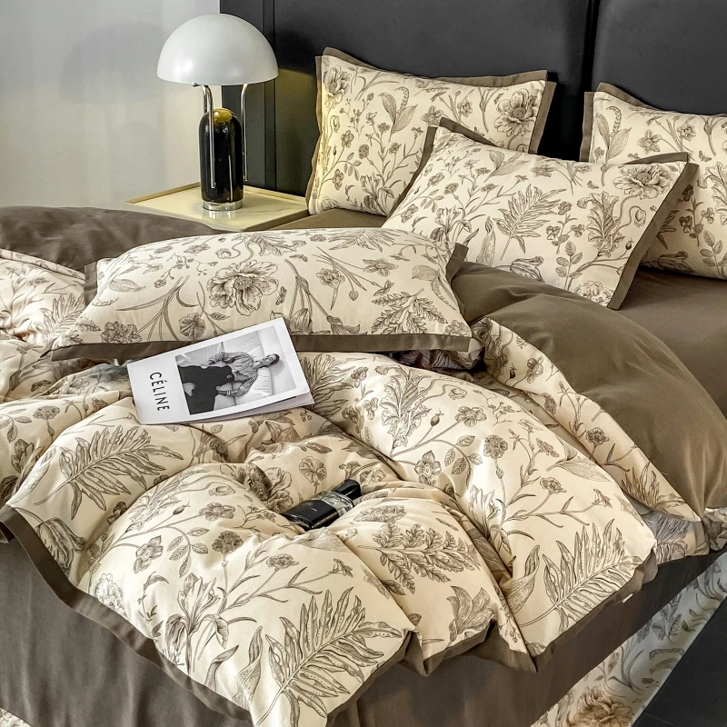 新款印花爱意浓磨毛加厚四件套秋冬床上用品