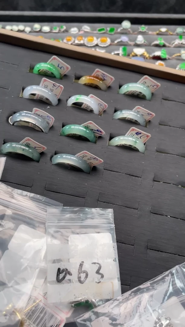 【闪购商品】翡翠戒圈未镶嵌123456