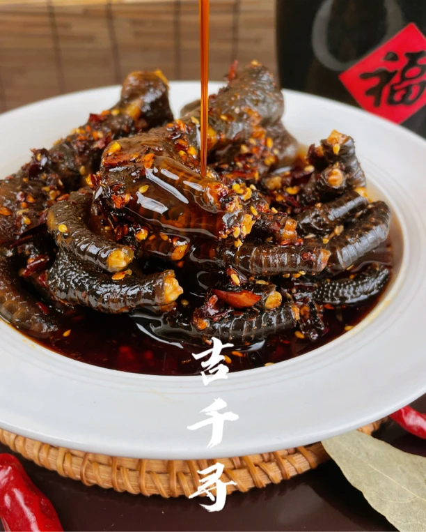 吉千寻麻辣黑鸡爪土鸡爪400g 1包