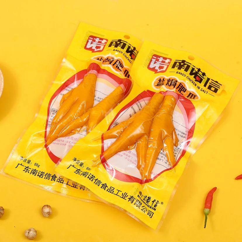 南诺信 盐焗肥爪南诺信68g卤味鸡爪居家追剧休闲零食开袋即食6包