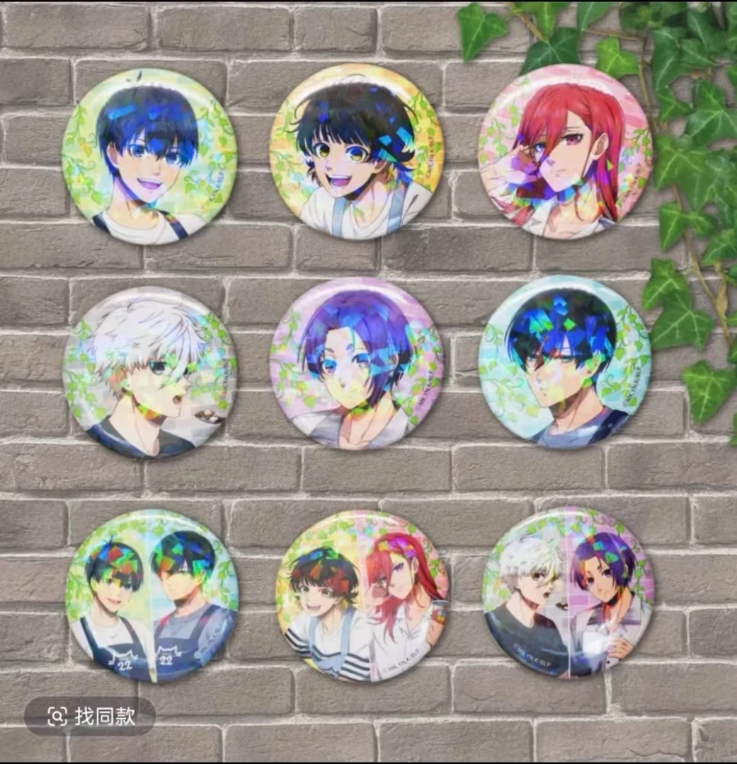 【日谷正版】蓝色监狱蓝锁 咖喱联名方吧 圆吧唧徽章盲盒（默认厂瑕）