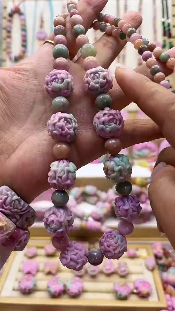【闪购商品】双面牡丹花项链