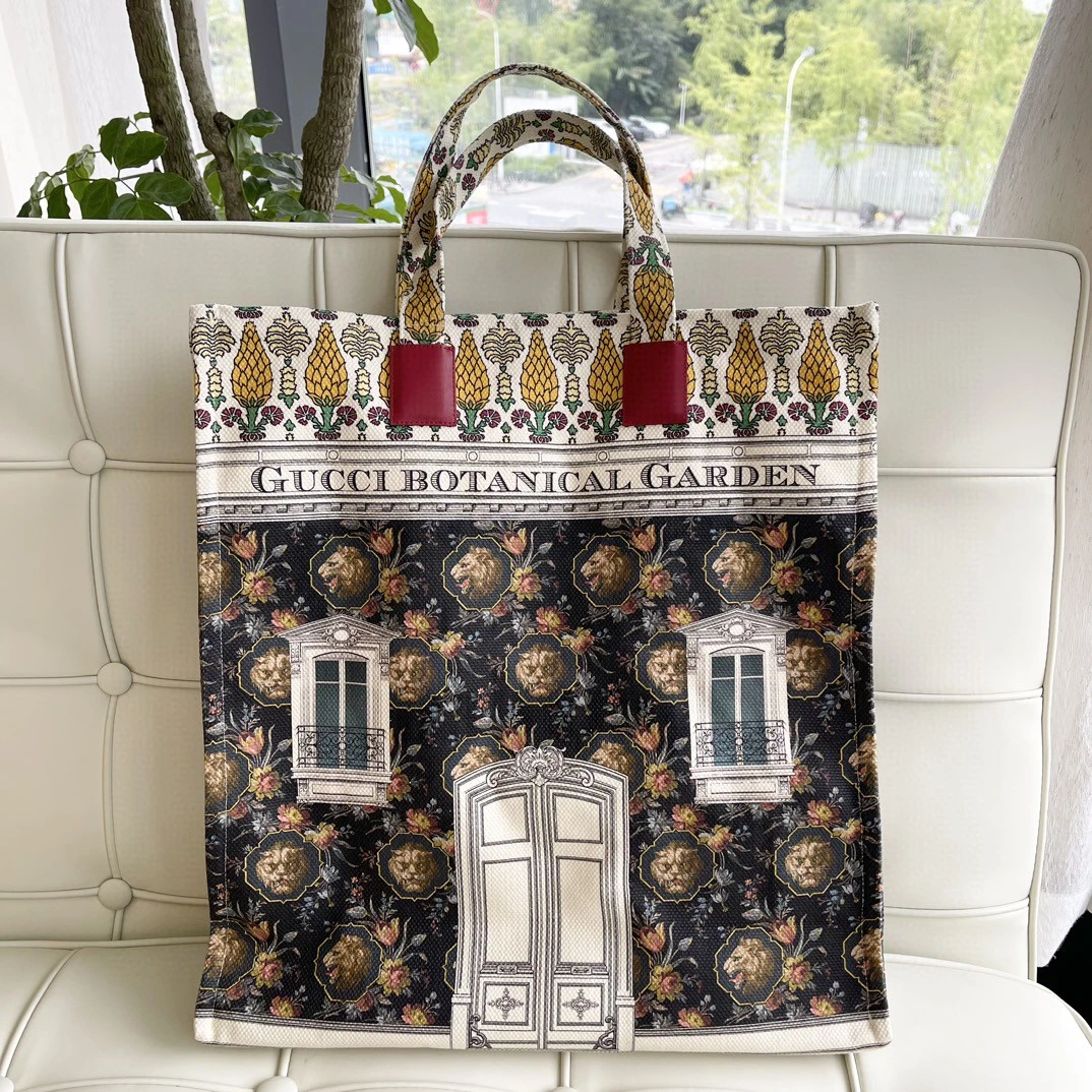 99新 GUCCI/古驰 116532 古驰帆布袋 手提包