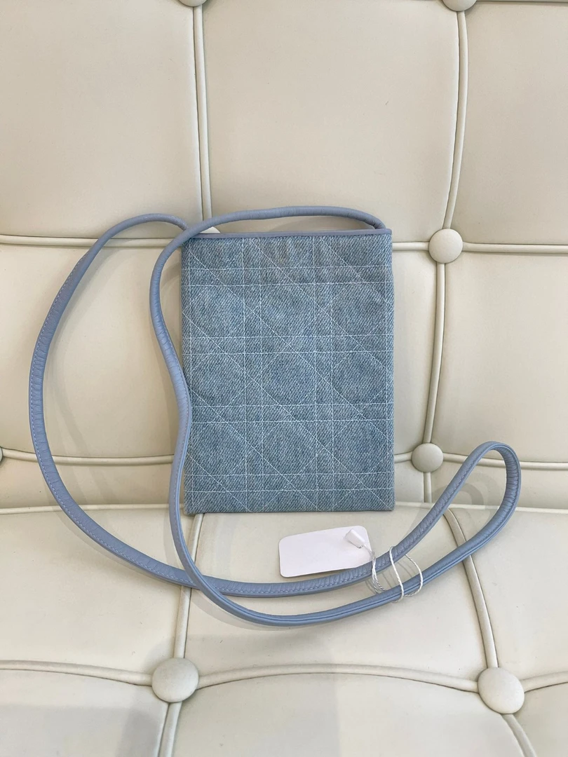 95新 DIOR/迪奥 j0082 迪奥牛仔竖版手机斜挎包