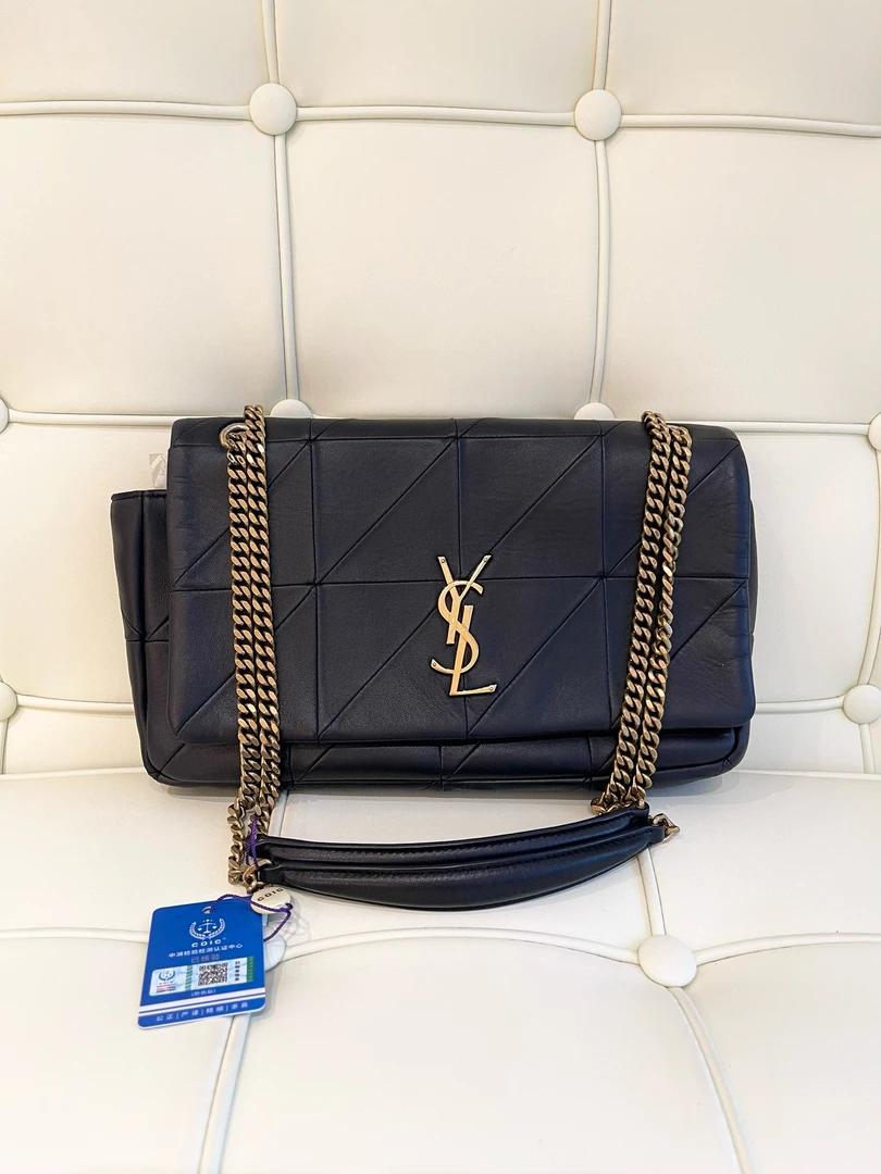 95新 YSL/圣罗兰 117143 ysl圣罗兰Jamie链条黑金单肩包