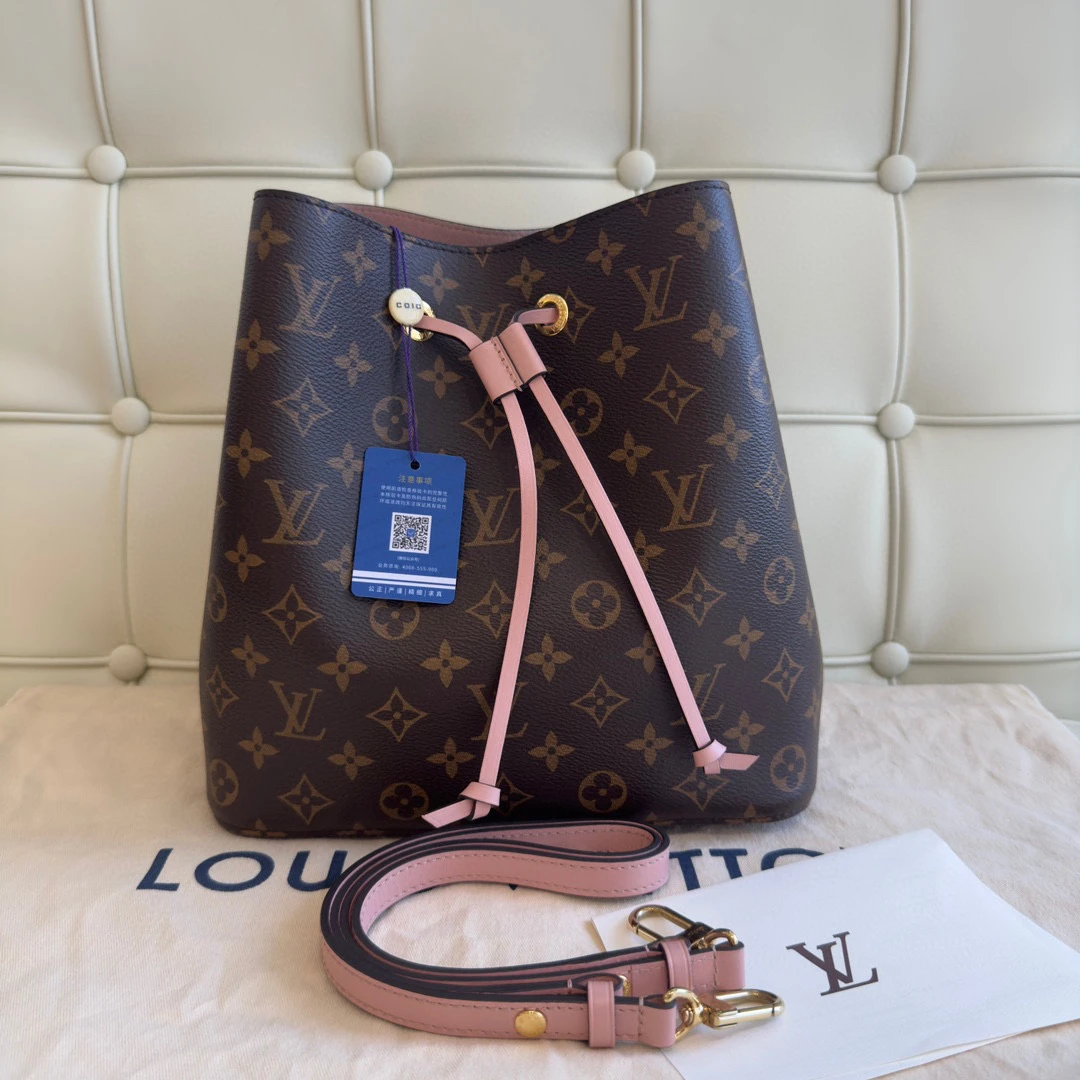 99新 LouisVuitton/路易威登 116726 lv老花粉水桶 斜挎包