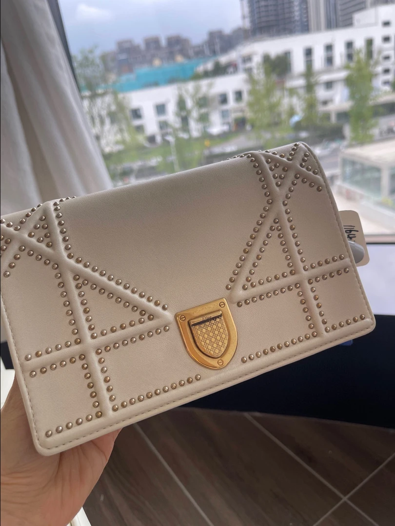 95新 DIOR/迪奥 116414 迪奥白色盾牌包单肩斜挎包