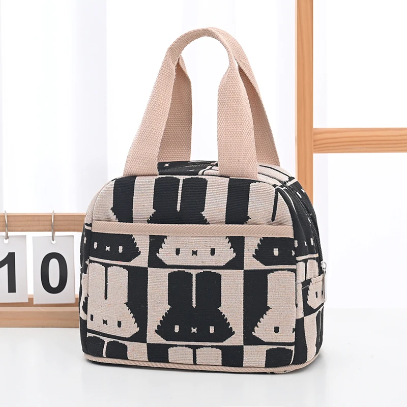 上班族手提包妈咪便当饭盒袋高颜值ins保温大容量学生手拎便当包