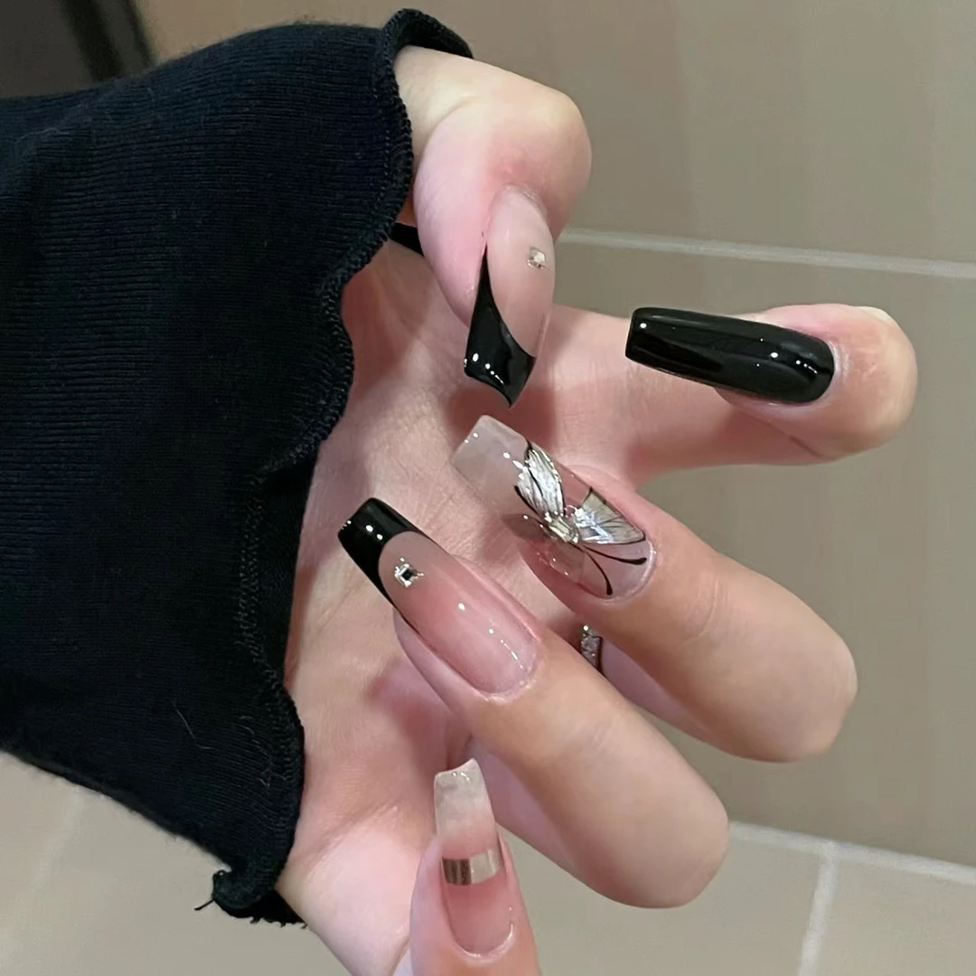 【甜酷蝴蝶】林先生穿戴甲辣妹绝美秋冬手作高级感小众显白成品甲片