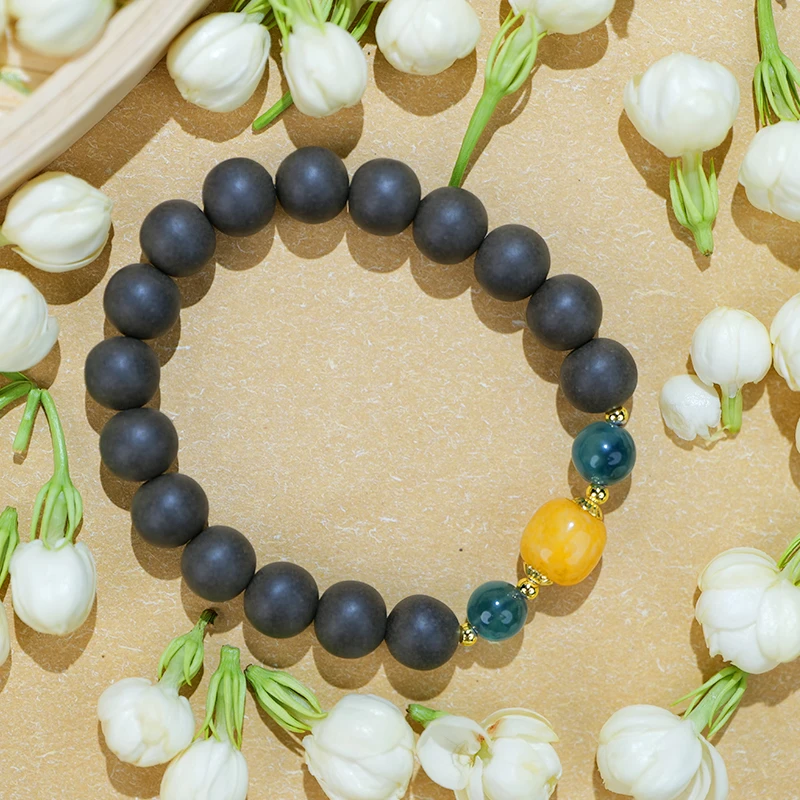 世香古法【茉莉相约夕阳】手串 9mm 精致女士国风古法非遗传承手串