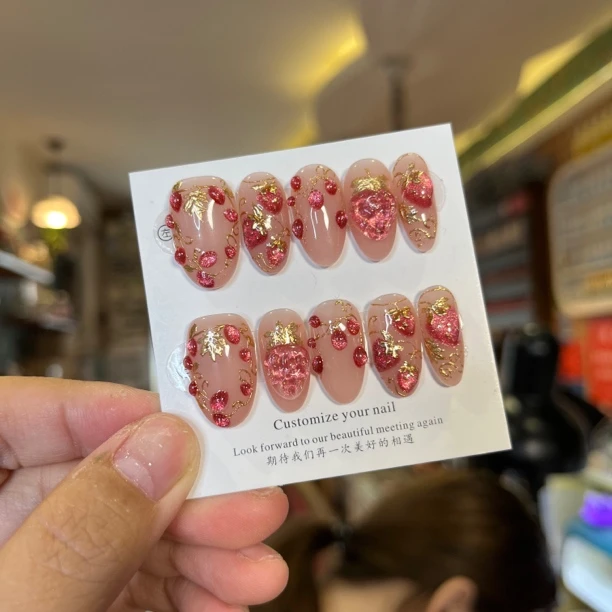 13-2蝈蝈手工穿戴甲水果穿戴甲气质显白