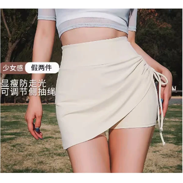 运动裙裤女防走光高腰提臀网球跑步假两件瑜伽健身裤夏运动裙裤女