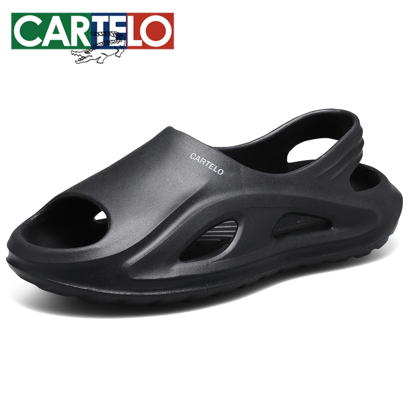 卡帝乐鳄鱼男士情侣洞洞鞋防滑耐磨厚底开车沙滩户外踩屎感凉拖鞋