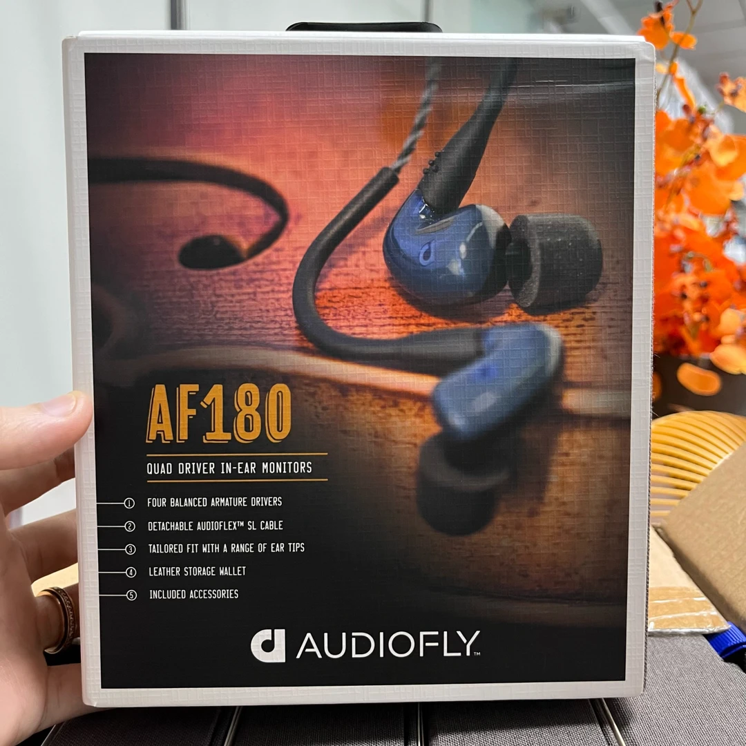 95新  澳悦飞籁 国外HIFI品牌AF180旗舰级别4动铁HIFI入耳式耳机