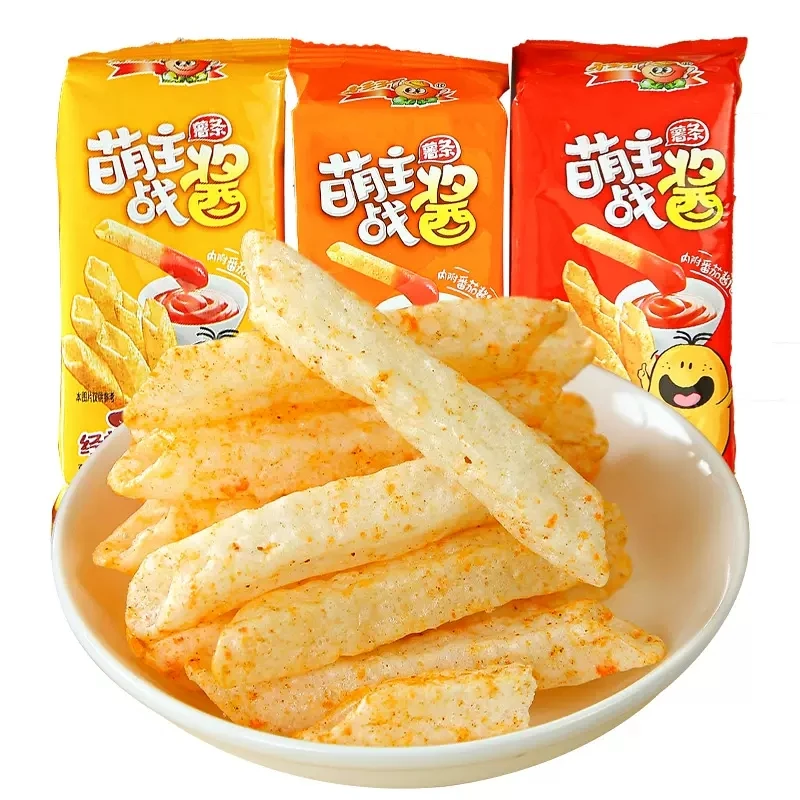 小王子蘸酱薯条带番茄酱土豆薯片解馋网红零食小吃休闲食品推荐
