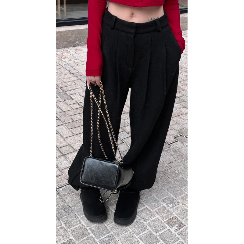 媛媛 【松弛time】廓形百搭显瘦洋气休闲裤#K0890