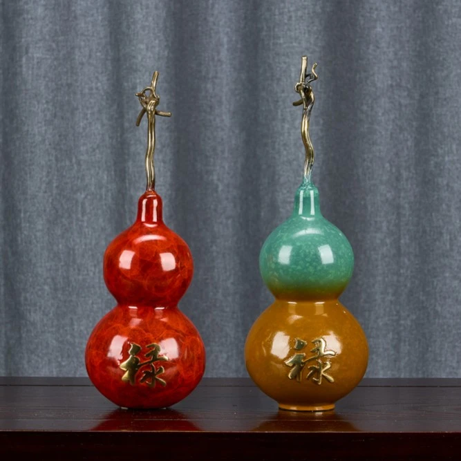 全铜福禄葫芦工艺品摆件