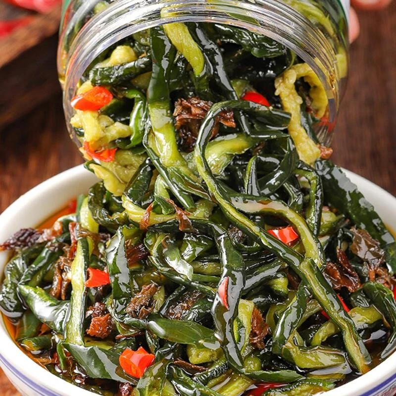 湖南脆爽黄瓜皮下饭菜罐装黄瓜皮条即食拌饭配粥开胃新鲜早餐精选