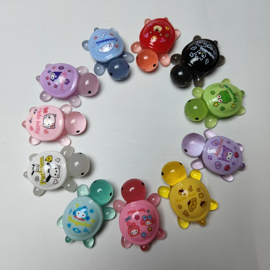 【直播拆九宫格】许愿卡通夜光大号可爱三丽鸥乌龟立体微景观摆件