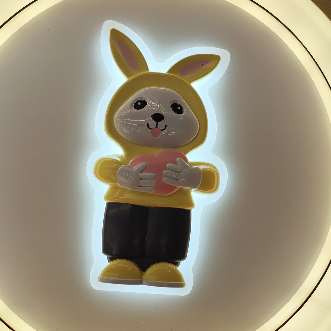 2024新款卧室灯儿童房可爱卡通创意灯小孩女孩护眼卧室吸顶灯插电