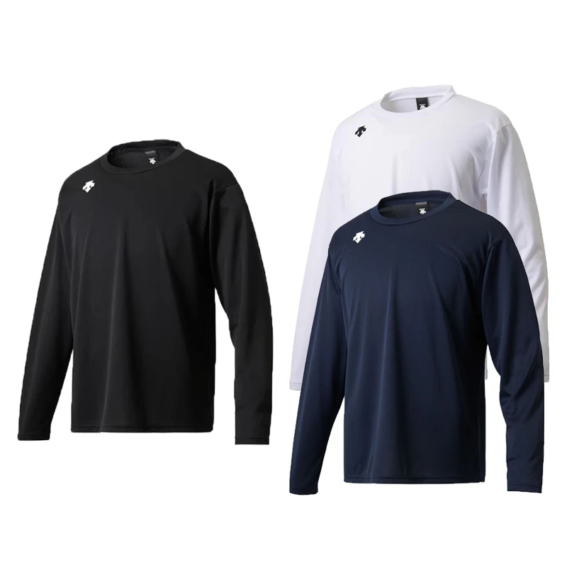 DESCENTE/迪桑特吸汗速干弹力训练单点图案干爽长袖T恤