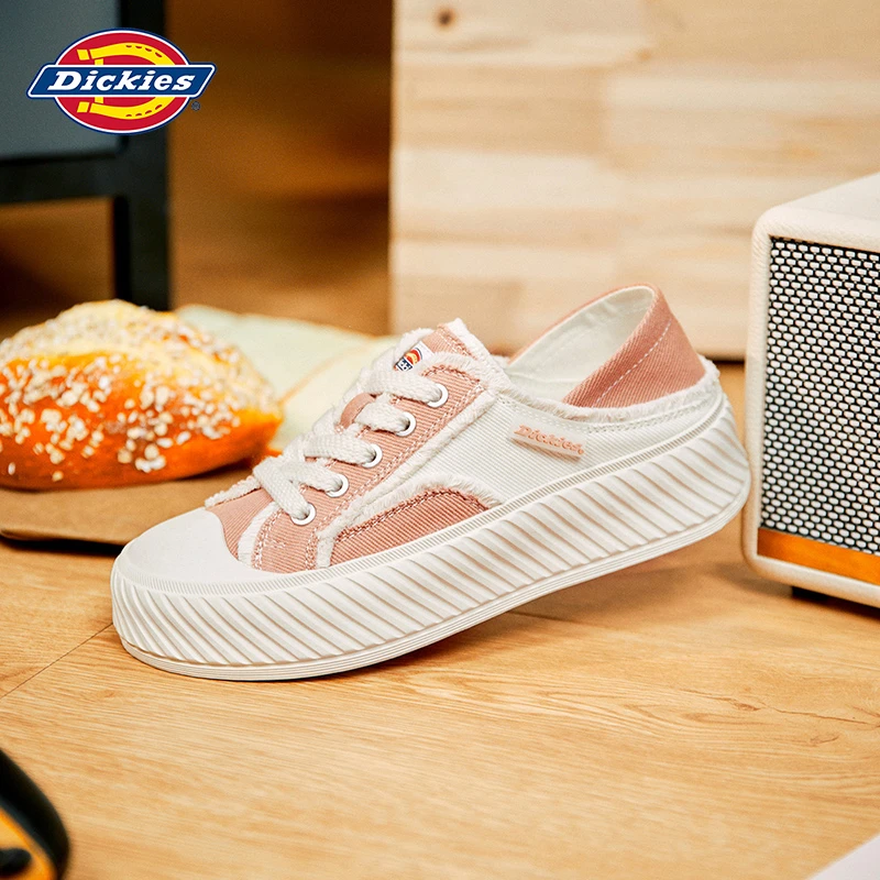 Dickies秋冬个性时尚休闲系带女ins帆布鞋百搭板鞋低帮帆布鞋鞋款