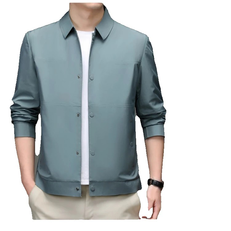 【220】男士商务休闲夹克外套翻领防皱百搭男春秋夹克外套