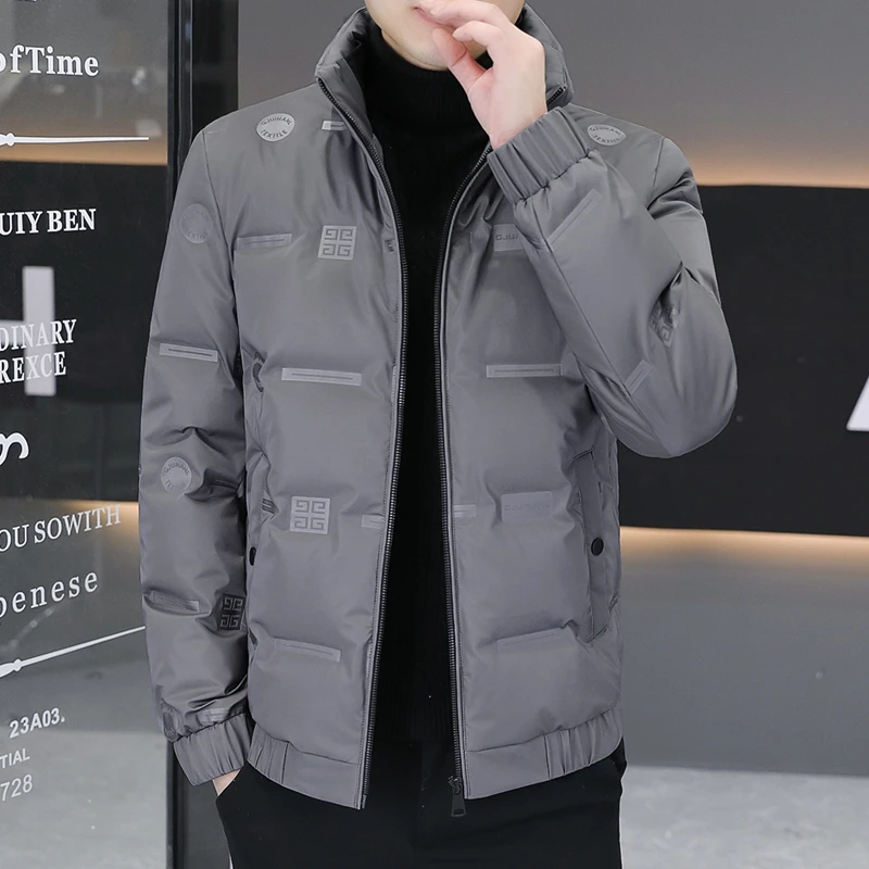 <0至-10℃>耐脏免洗轻薄羽绒服男士冬季高端青年立领防寒外套短款