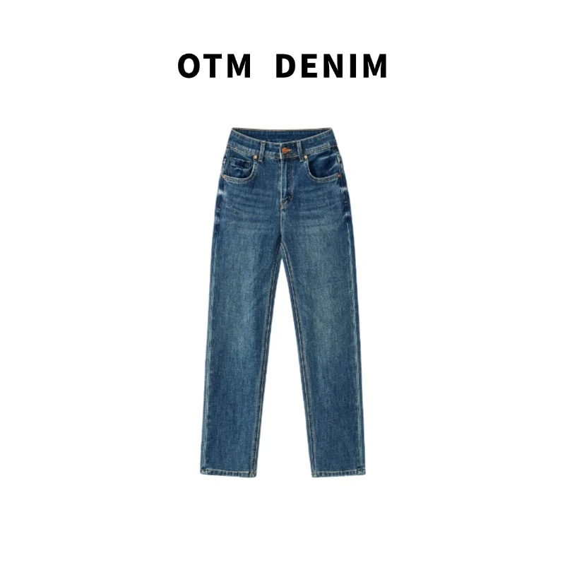 OTM DENIM【长鸿】四面弹烟管牛仔裤女九分裤高腰小脚修身显瘦秋冬