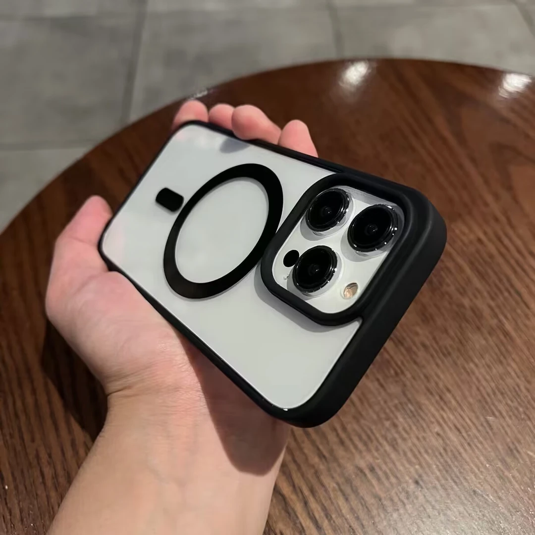 高级感磁吸iPhone14promax苹果13手机壳12新款11男女xs透明防摔15