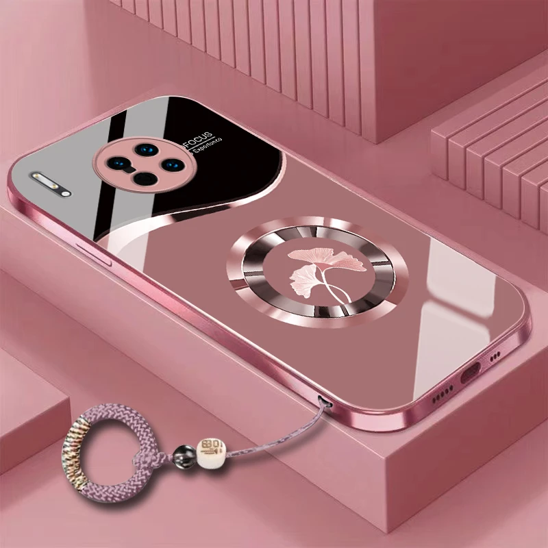 好运银杏华为Mate30Pro手机壳LIO-AL00金属漆新款高级感轻奢散热