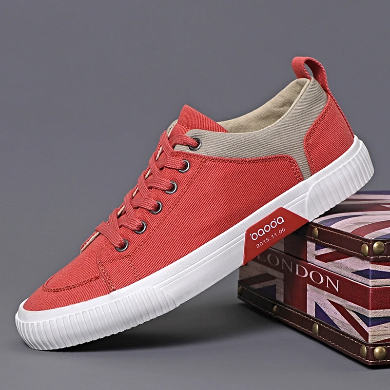 春夏男士时尚百搭帆布鞋 低帮时尚休闲鞋 秋季舒适软底老北京布鞋