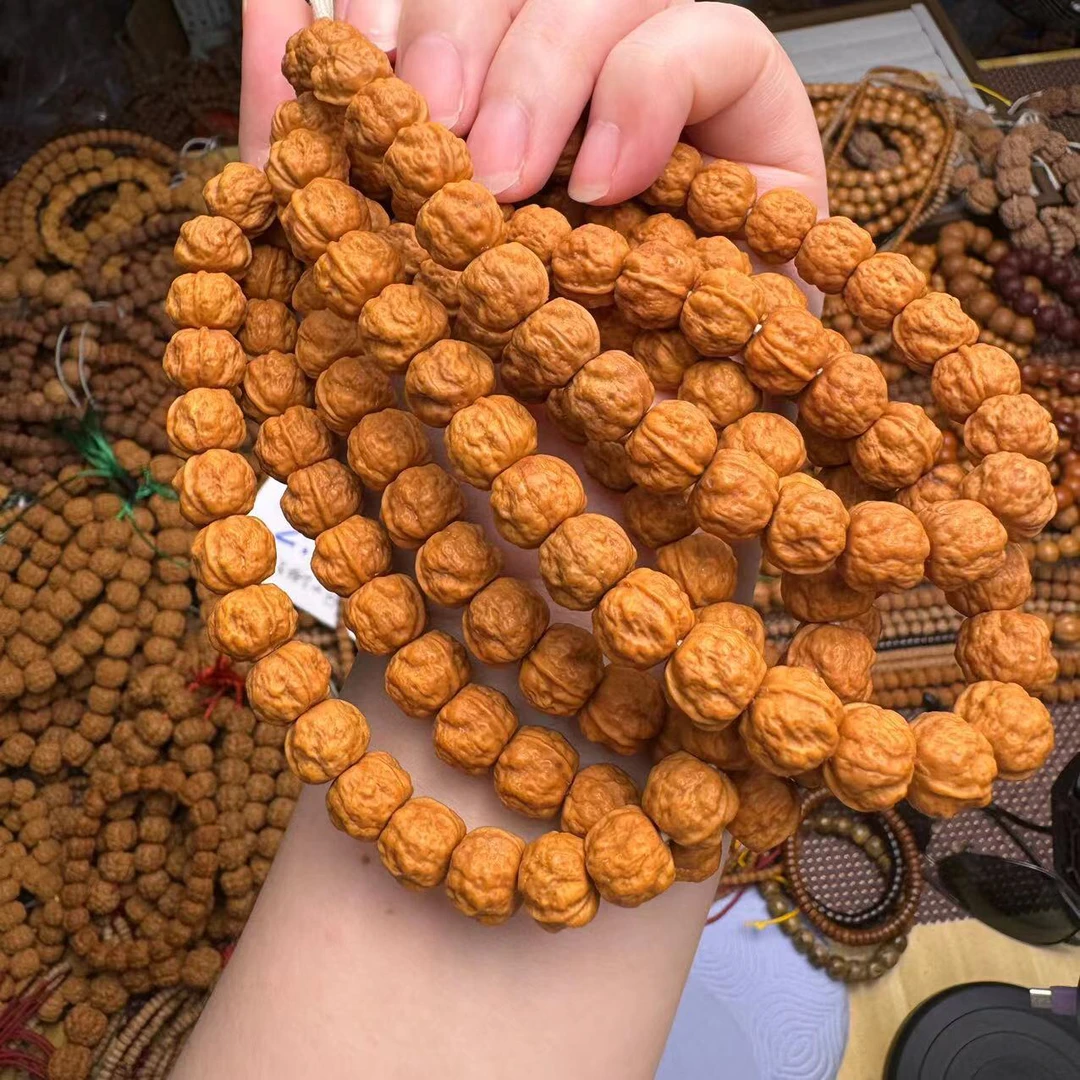 蝉宗手持11mm左右猴头核桃手串金蟾蛤蟆头精品文玩