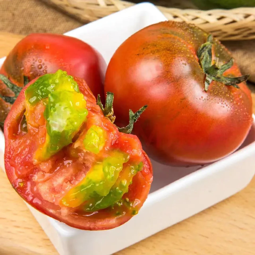 顺丰丹东草莓柿子西红柿新鲜碱地盘锦铁皮柿子自然熟生吃水果番茄