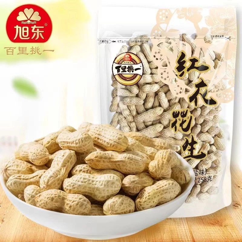 旭东百里挑一山核桃味花生椒盐味蒜香炒货水煮咸干花生零食小吃