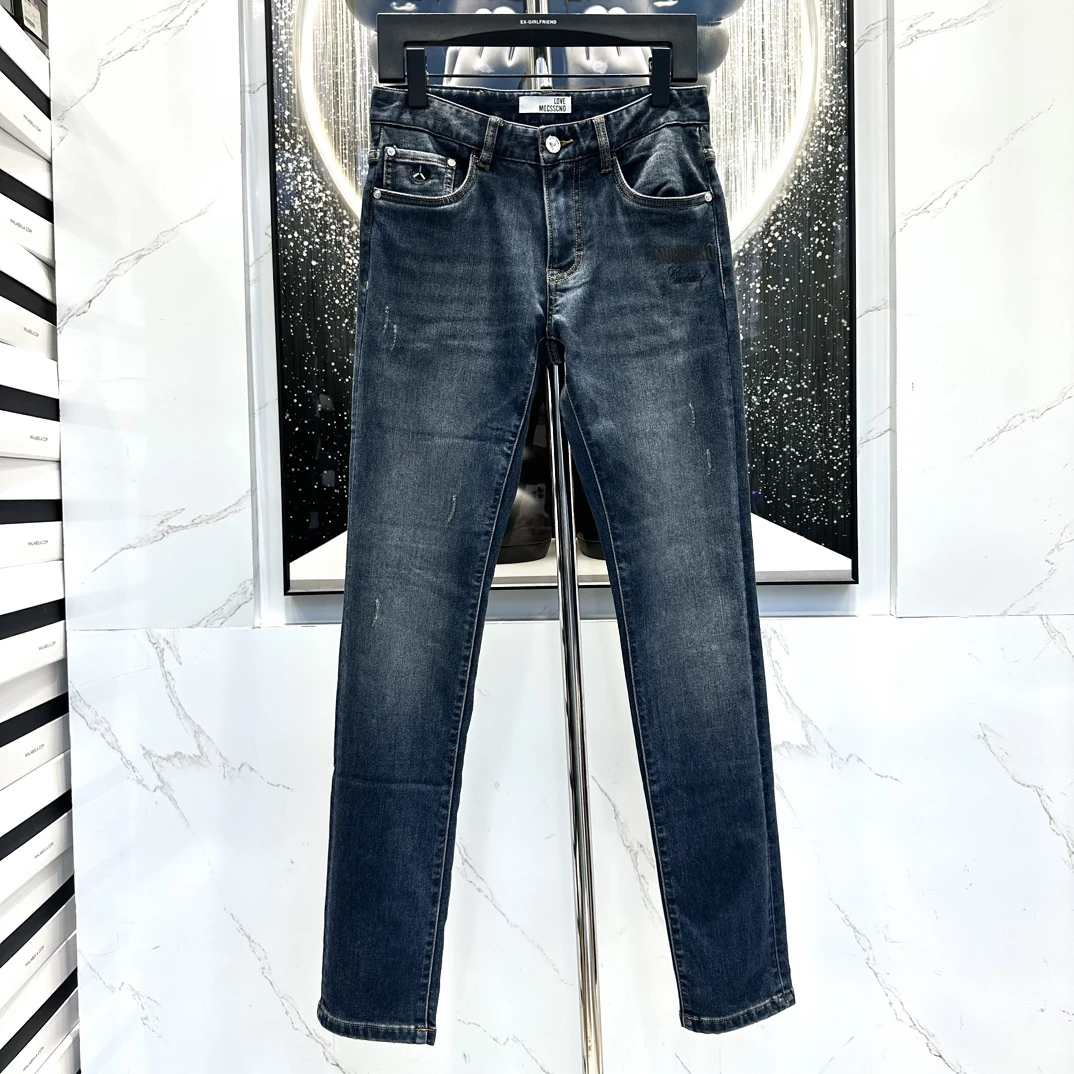 【曼斯凯奴牛仔裤】24新款秋冬休闲时尚百搭舒直筒男士潮流牛仔裤