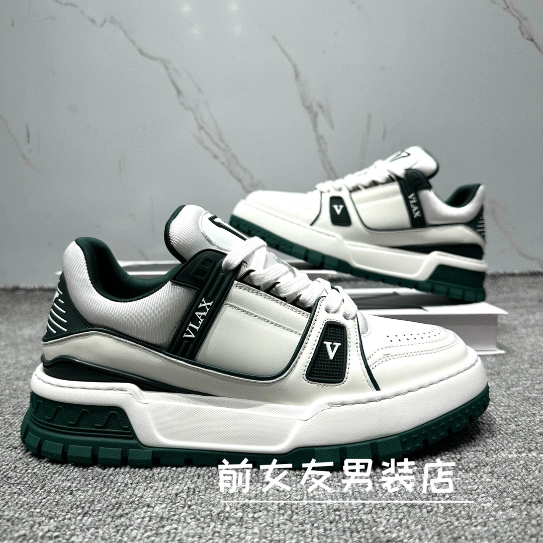 【高端鞋子】新款真皮男鞋安脚百搭舒服软底软面板鞋潮潮流时尚休闲