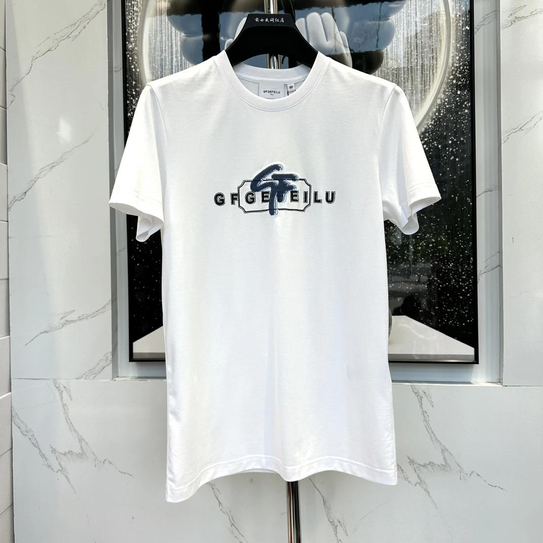 【GF短袖】24年新款时尚休闲圆领百搭潮流轻奢修身品质夏季（两个色）