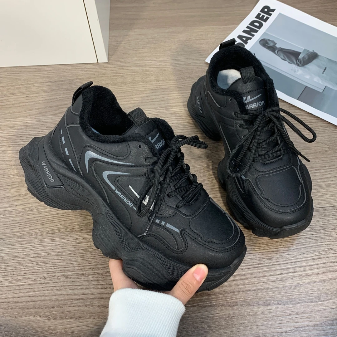 Warrior/回力鞋子女新款爆款轻便运动休闲鞋ins潮百搭厚底老爹鞋