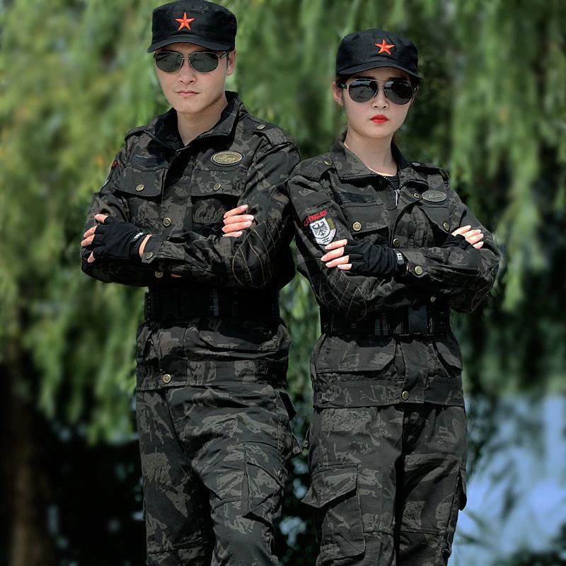 棉加厚迷彩服男套装外套女工装套装军训服耐磨劳保工作服男春秋季