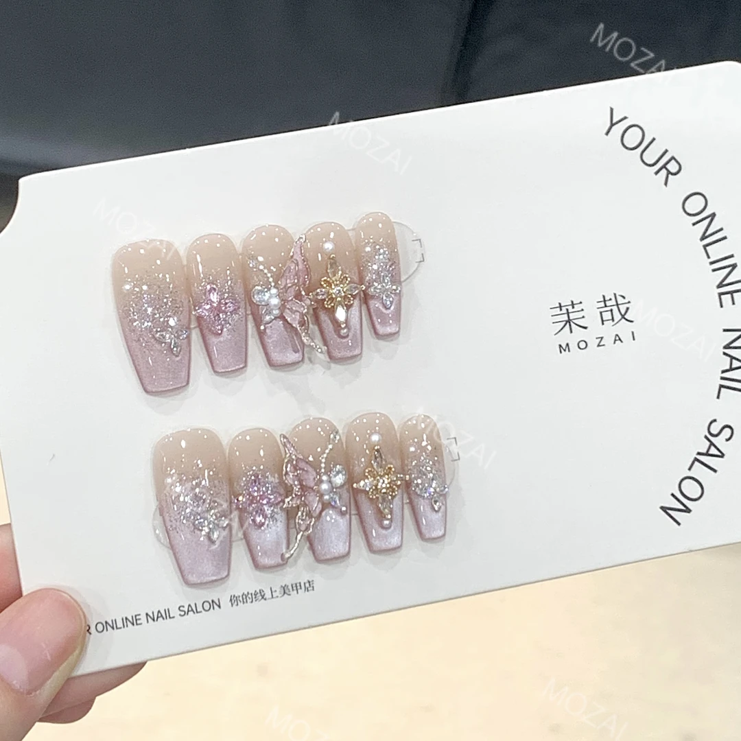 茉哉H【沦陷】纯手工定制美甲拆卸穿戴甲A3131