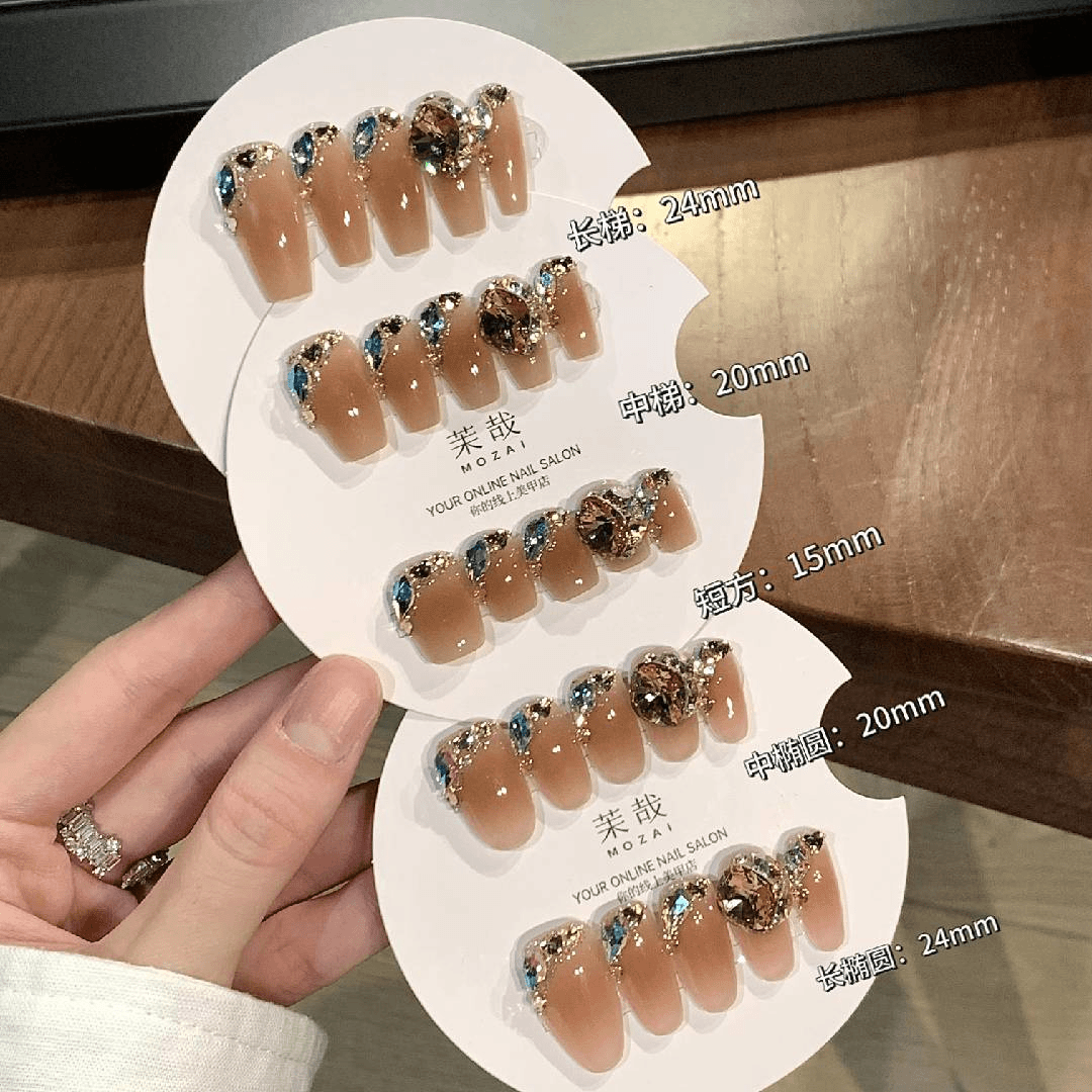 茉哉H高定【施家全华/暮色沉】纯手工定制美甲拆卸穿戴甲A2983