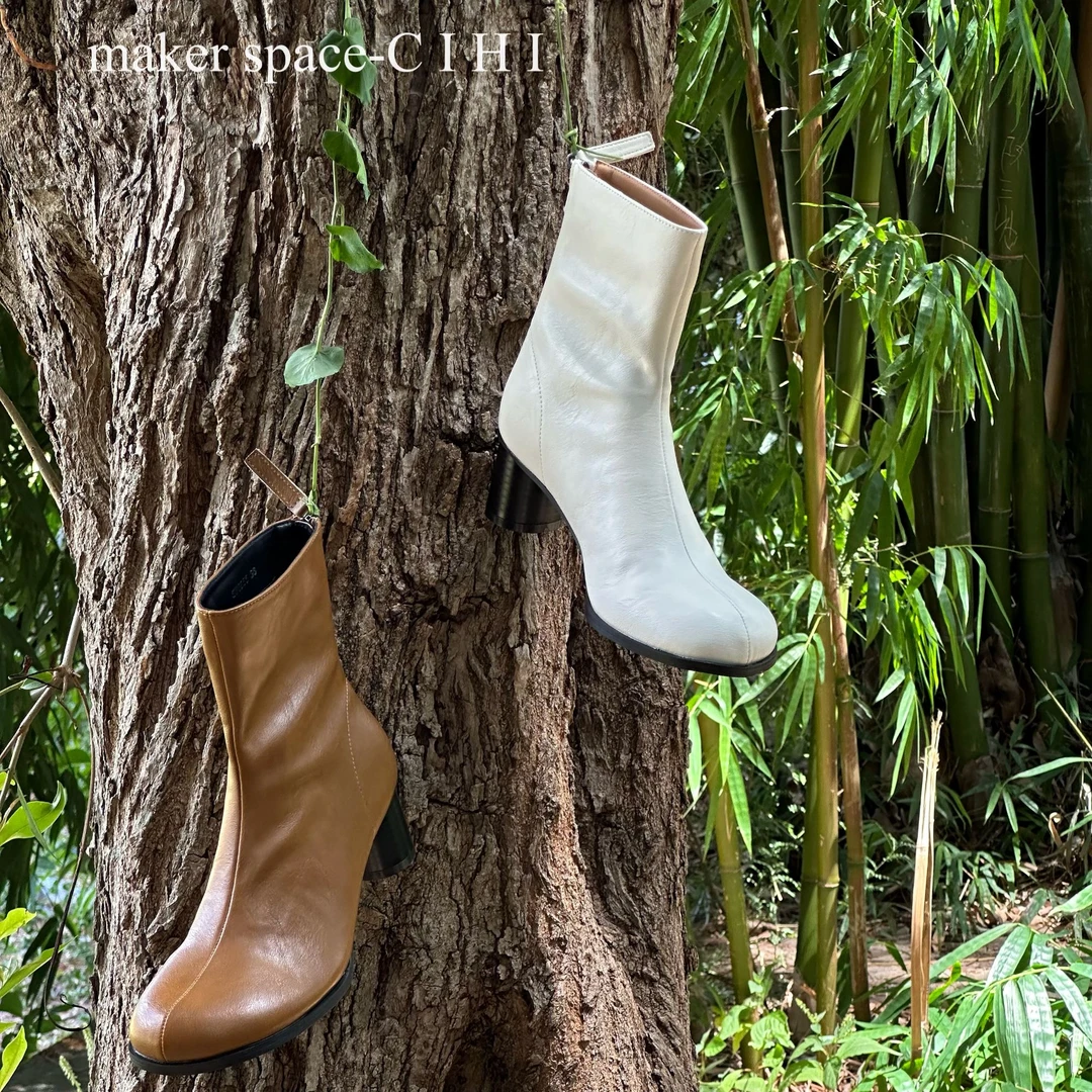 設計'makerspace'-626-1【暮青山】設計师芒果头马丁手工短靴