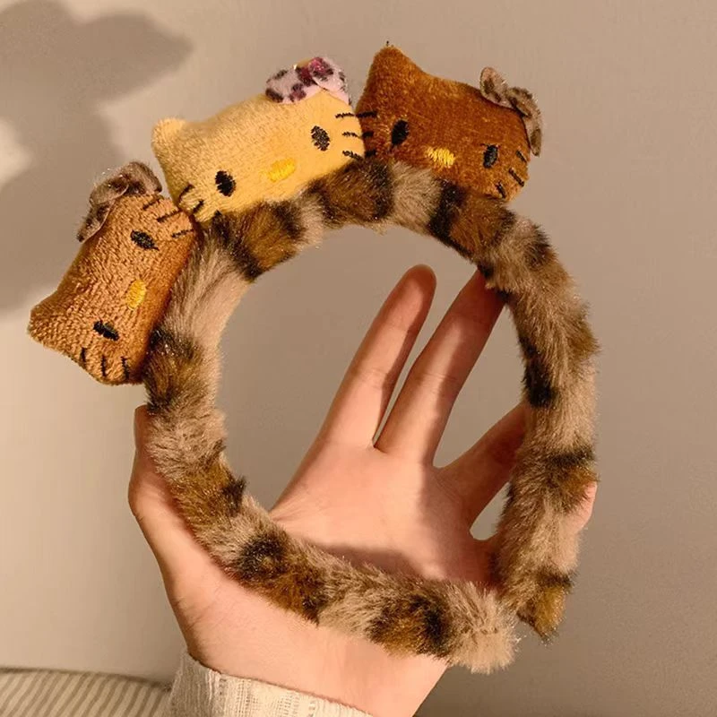 洗脸专用发箍女新款秋冬可爱小熊头箍束发带发卡发饰毛绒头饰1859