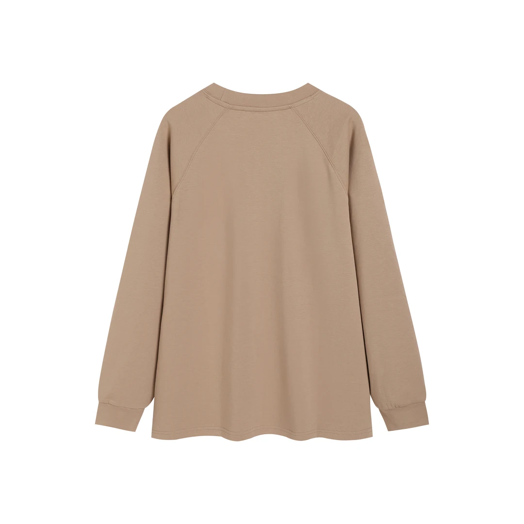 2025新款高端休闲侧开叉加长款情侣卫衣60090