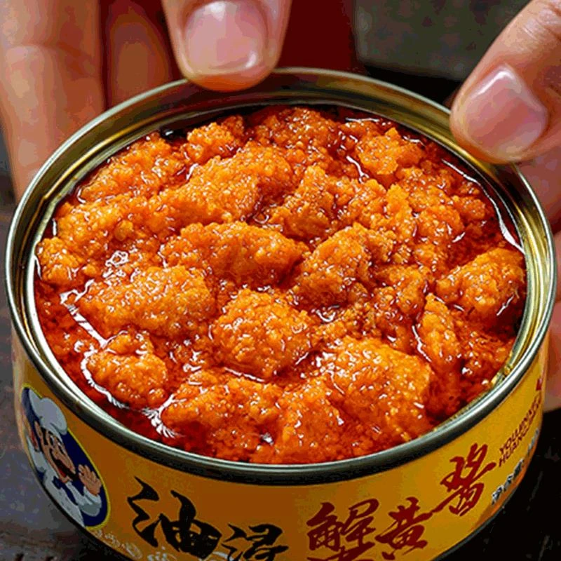 蟹黄酱黄油正宗大闸蟹粉蟹肉螃蟹拌面条捞拌饭即食蟹膏蟹黄酱料