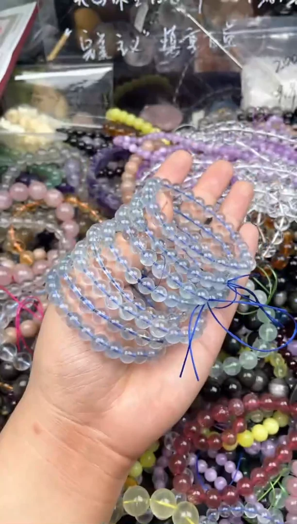 【闪购商品】海蓝宝石手链未镶嵌多样性7mm