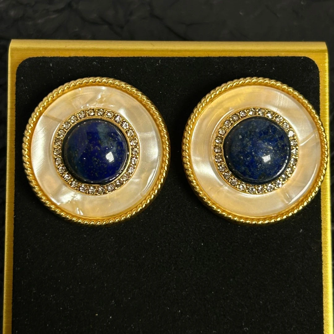 合金合成锆石耳饰 59016时尚简约气质镶嵌优雅百搭耳饰