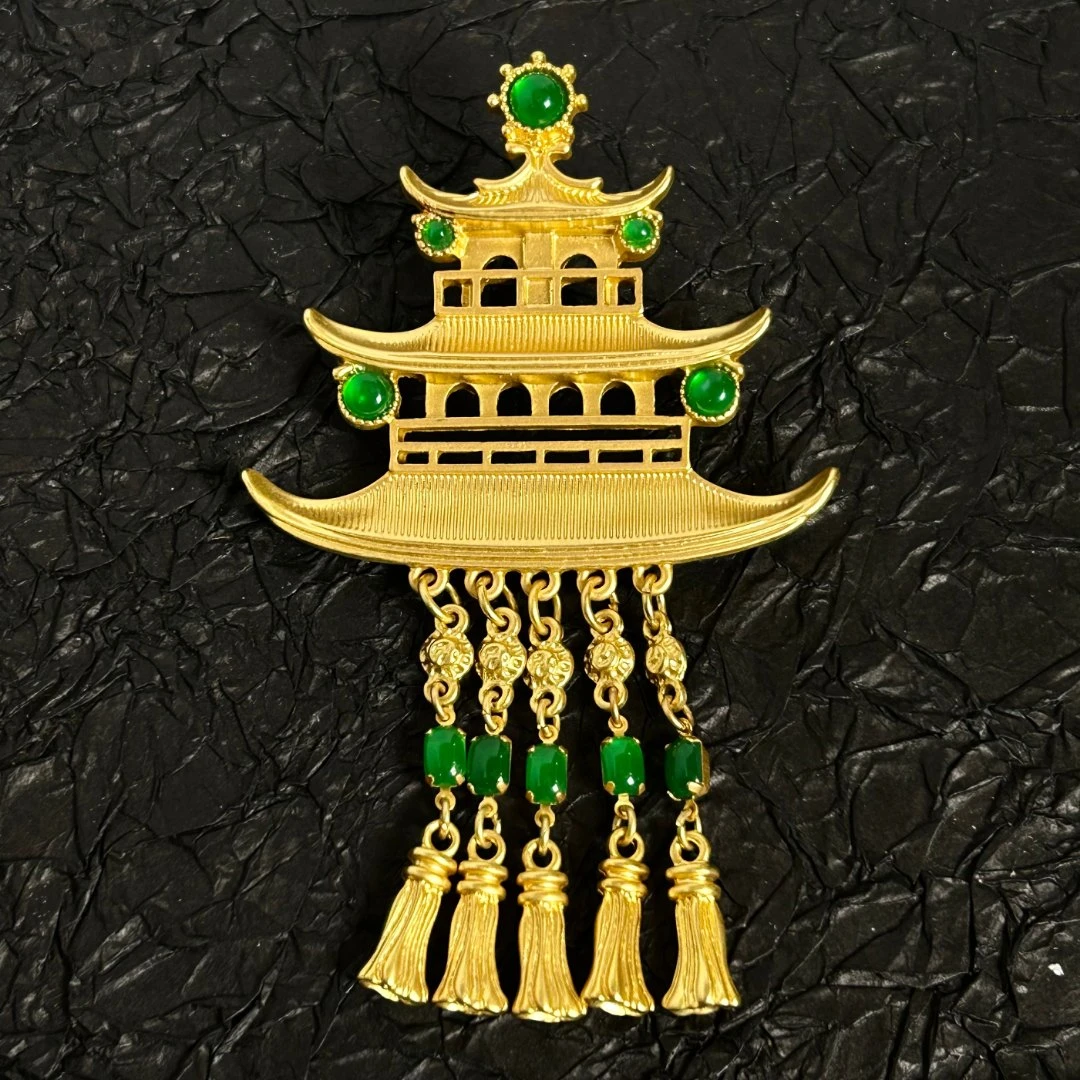 合金合成锆石胸针 79020胸针古风胸针时尚