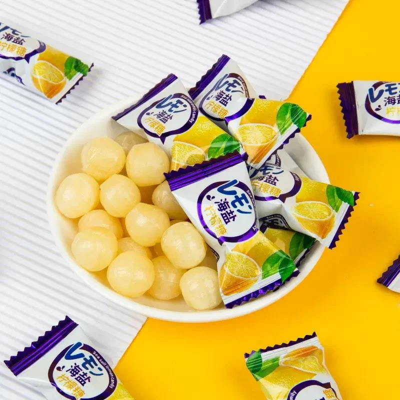 亲劲海盐咸柠檬糖水果味硬糖酸甜解腻办公室休闲独立小包装零开心